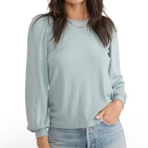 Marine Layer Shirt Womens L Lexi
Ribbed Puff Long Sleeve Stretch
Mint Green